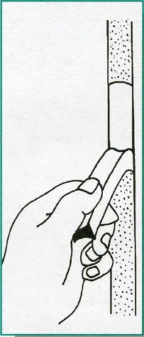 Illustration depicting a standard pull-off test to check for sealant adhesion and durability.