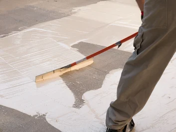 An example of how polyurethane methacrylate-based waterproofing coating is professionally applied to safeguard occupants and improve structural integrity.