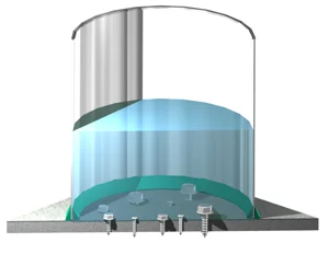 A dissected image measuring the water resistance of an air barrier solution using a self sealability test